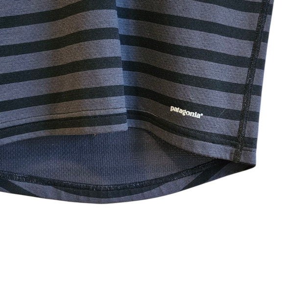 Patagonia Kids Capilene 3 Midweight Base Layer Shirt Black Stripe Size Small (8) - Picture 3 of 5